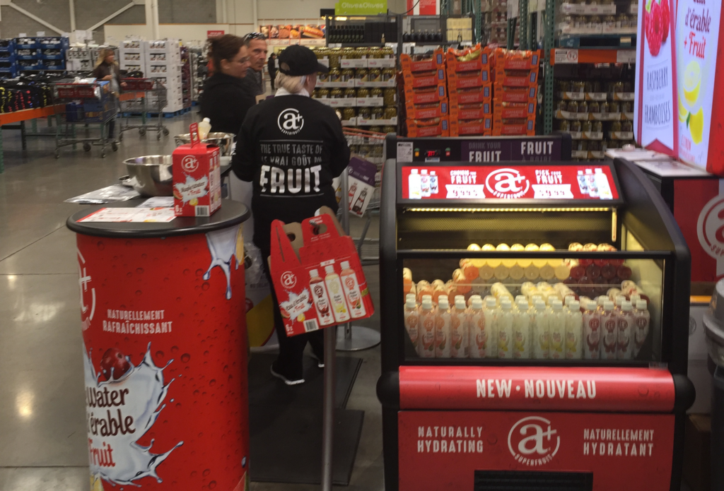 Open cooler for convenience store products